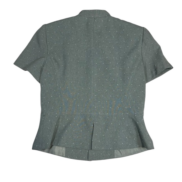 Perception Pants Suit Size 10Sage Green Short Sleeve 2 Pc. Set Career Business - Picture 2 of 11